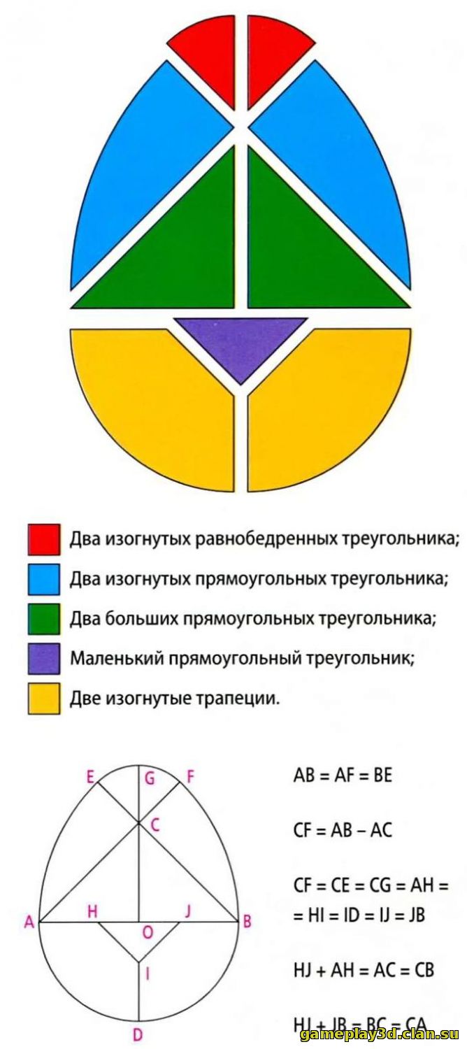 Головоломка Овальный танграм | Играть в онлайн игры бесплатно на gameplay3d